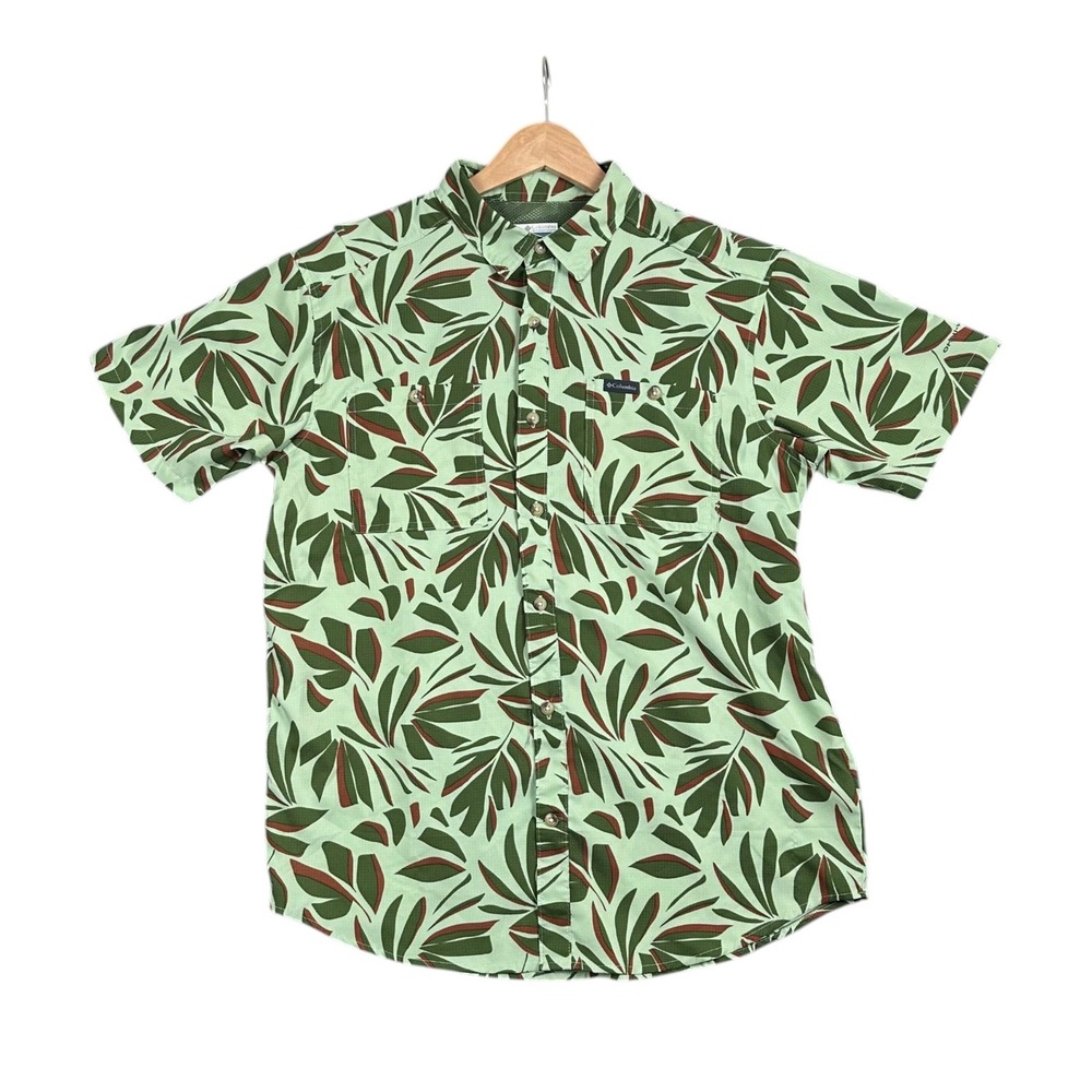 Columbia Utilizer Printed Woven Short Sleeve Shirt, Men Medium